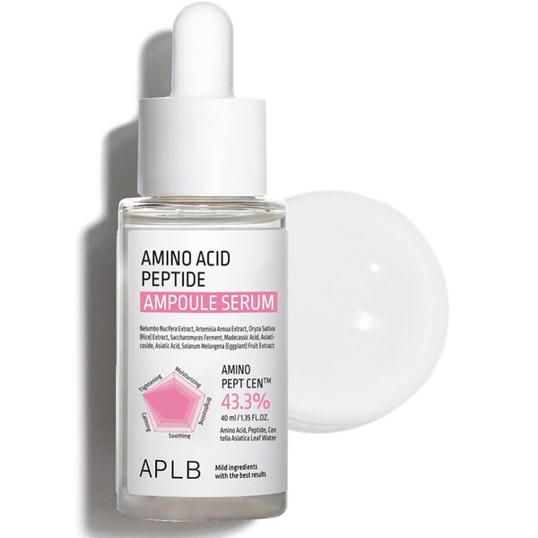 APLB Amino Acid Peptide Ampoule Serum | AMINO PEPT CEN™ 43.3% 1.35 FL.OZ/Korean Skincare, Moisturize, Wrinkle Care, Elasticity care, Revitalize for gentle and improve skin texture