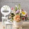 Flower Arrangement Holder, 3Pcs Reuseable Floral Grid Flower Frog Wire Arranger Twist for Vase Floral Stems Bouquets Plant Fixation