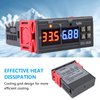 STC-3028 Temperature Controller 12V Temperature and Humidity Controller Meter with Integrated Sensor Dual Digital Display Thermometer Hygrometer Incubator Controller