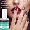 Karlash Super Strong Brush On Nail Glue for Acrylic Nails and Press on Nails Nail Bond Acrylic Nail Glue Adhesive, Perfect for Acrylic Nail Art, Glitter, Gems, White Clear Tip