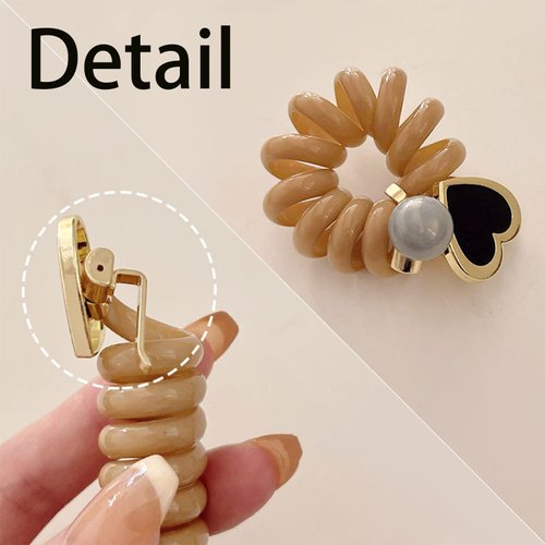 mdgfge Braided Telephone Wire Hair Bands New Phone Cord Straight Spiral Hair Ties No Crease Elastic Coils Multi Color Hair Scrunchies Ponytail Braids Fixed Hair Rope Accessory for Women Girl (4Pcs)