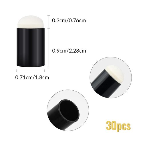 30 Pcs Craft Finger Sponge Daubers Drawing Project Finger Painting Sponge Set for Card Making, Painting, Stamping, Ink