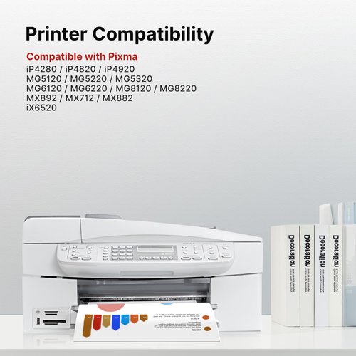 225 226 Ink Cartridges Combo Pack Replacement for Canon Ink Cartridges 225 and 226 PGI-225 CLI-226 PGI225 CLI226 to Use with MX882 MX892 MG5220 MG5320 MG6120 MG6220 (1PGBK1B1C1M1Y, 5 Pack)