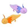 Set of 2 Smaller 6" Grow an Axolotl - Add Water and it Grows - Gift - Fun Critter Fun Science Expanding Novelty Magic Absorbent Polymer Toy (Set of 2 Smaller (6") Random Color Axolotls)
