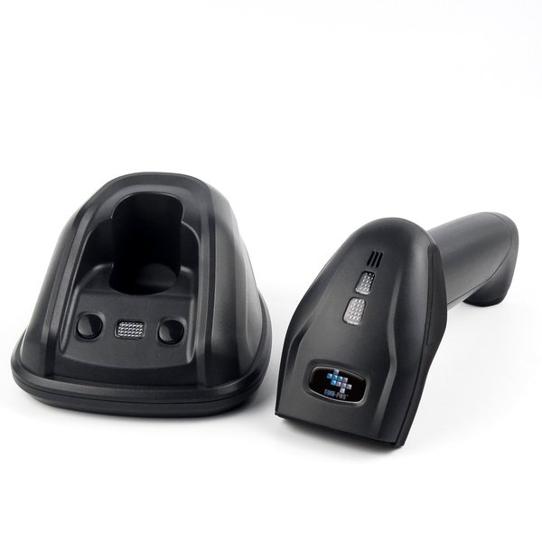 EOM-POS Cordless Wireless Barcode and UPC Code Scanner/Reader with Stand-up Base/Cradle and USB Cord. NOT for Square