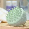 Hair Scalp Massager Shampoo Brush Dry Scalp Brush Silicone Scalp Scrubber Dandruff Shampooing Brush Head Scrubber Exfoliating Brush - Green