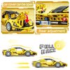 SIENON Technic Super Sports Car Building Kit Pull Back Race Car Toy, Racing Sports Collectible Model Supercar Building Set, Sports Vehicle Construction Toys for Kids Girls Boys Age 6+ (391 Pcs)