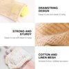 Arimilk 20 Pack Soap Bags, soap saver bag，Natural Cotton Linen Soap Saving Bags Mesh Plastic Free Exfoliating Foaming and Drying Shower Soap Holder (Coffee colored beads)