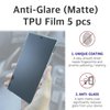 [5+2][with Install Kit] 5 Anti-glare(matte) TPU film Screen protector + 2 Lens Protector + Installaion Guide Tood (EZ KIT) compatible with Oneplus 12 5G 2024 Easy to Install TPU Film screen protector