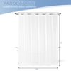 downluxe Waterproof Clear Shower Curtain Liner - PEVA Lightweight Plastic Shower Liner with 3 Magnets, Shower Curtains for Bathroom, 72" x 72", Clear