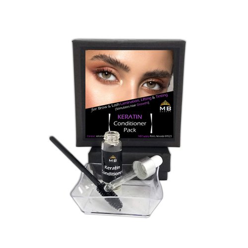 Eyelash Brow KERATIN Conditioner Serum for LAMINATION Perm/Lift/Tint/Wax AFTERCARE & Growth (1-5ml & Free Brush)