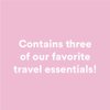 Camille Beckman Classic Collection Travel Trios, Camille, Glycerine Hand Therapy 1.35 oz, Silky Body Cream 2 oz, Hand & Shower Cleansing Gel 2 oz