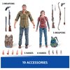 PlayStation The Last of US, 2-Pack 6” Joel & Ellie Action Figures with 19 Accessories, The Shapes Collection, for PS5 Fans & Collectors Ages 17+