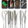 Bestgle 10Pcs Mini Diamond Needle File Set Jewelers Hand Files Tool Kit for Metal Ceramic Stone Jewelry Rough Carving Glass Filing, 140mm/5.1" Length