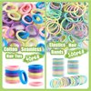 Elastic Hair Ties Hair Accessories for Girl, 1683 PCS Hair Rubber Bands with Hair Clips Set