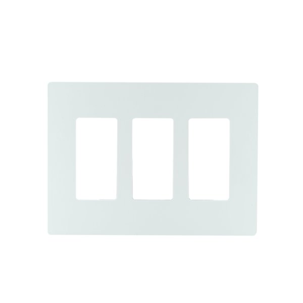 Legrand radiant RWP263WCC6 Screwless Wall Plates, 3 Gang, Three Decorator Rocker GFCI Cover, White (1 Count)