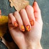 TailaiMei 12 Sheets Fall Nail Wraps Stickers Autumn Nail Polish Strips Self-Adhesive Full Wraps with 2 pcs Nail Files for Thanksgiving Day DIY Nail Decals (Leaves Style)