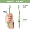 ANPEI ROARex Vegan Eco Friendly Natural Dinosaurs Inspired Kids Toothbrush Made from Plants | 100% Biodegradable and Compostable | 1% for The Planet Product