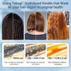 Tekugi Hydrolyzed Keratin Hair Mask | Pure Plant Keratin Treatment at Home | Deep Moisture Repair Deep Conditioning for Dry Damaged Hair Curly Hair and Oily Frizzy Hair Protein Mask for Hair