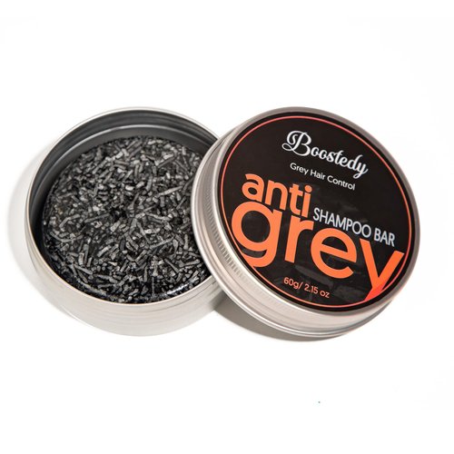 Anti Grey Hair Shampoo Bar - Conceals Grey Hair & Darkens Naturally - Reverse Gray Hair, Natural Moisturizing & Extra Strength Scalp Revitalizer - Solid Shampoo for Shiny, Healthy Hair, 2.15 Oz
