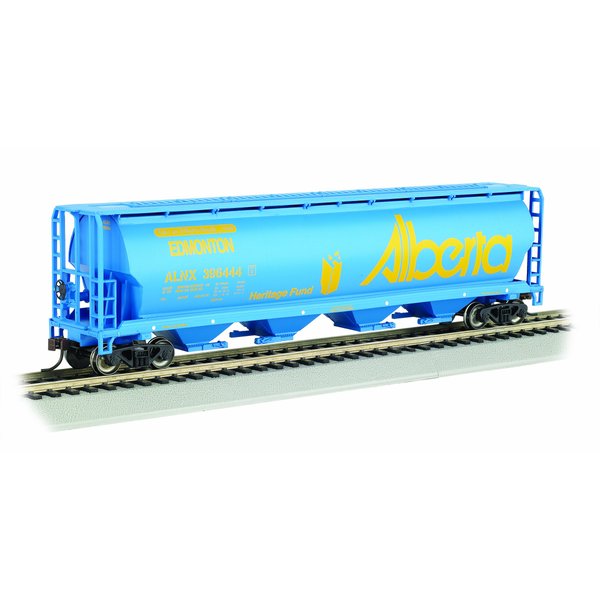 Bachmann Trains - Canadian 4 Bay Cylindrical Grain Hopper - Alberta / Edmonton - HO Scale