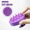 Laurenza Hair Shampoo Brush, Scalp Care Hair Brush with Soft Silicone, Scalp Massager for All Hair Types（Pack of 2）