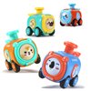 KANG DI LA Animal Toy Cars for Toddlers 1-3, Press and Go Racing Cars Set, Baby Toys 18 Months, Whistle Vehicles for 1 Year Old Boys Girls, Baby Christmas Birthday Gifts