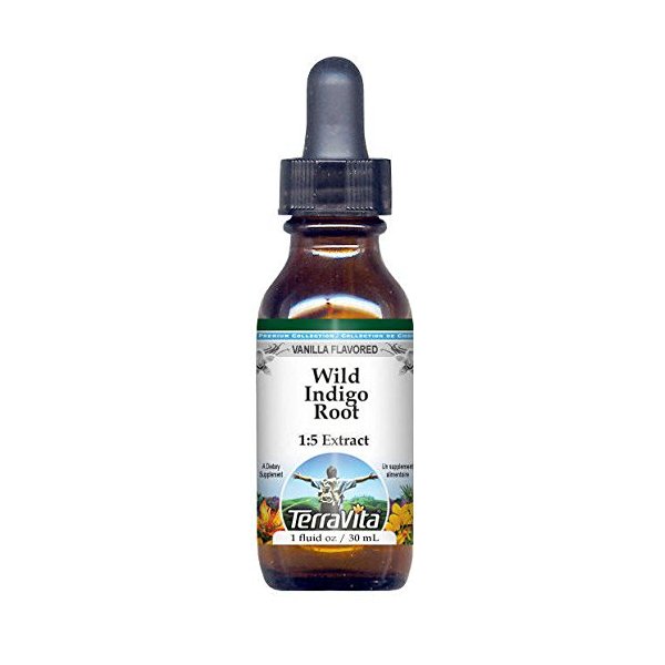 Wild Indigo Root Glycerite Liquid Extract (1:5) - Vanilla Flavored (1 oz, ZIN: 523253)