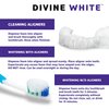 Divine White Dual-Action Stain Removal Aligner/retainer Cleaner and Teeth Whitening Foam- Hydrogen Peroxide-Good for Invisalign, ClearCorrect, SmileDirectClub, Candid -Oral Care-Toothpaste Replacement