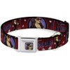 Buckle-Down DC-WCW008-S CWH CATWOMAN Bombshell Face C/U Full Color Red Dog Collar, Small/9-15"