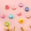 ATODEN Small Hair Clips for Girls 10Pcs Mini Hair Clips Flower Hair Clip 0.7'' Tiny Daisy Hair Clips Claw Clips for Thin Hair Baby Hair Clips Cute Hair Clips Mini Hair Claw Clips Toddler Hair Clips