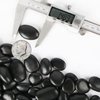 Black Pebbles for Plants 1.8lb Bulk Bag Aquarium Gravel 0.8"- 1.2" Decorative Polished Fish Tank Stone