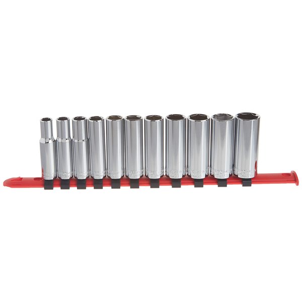 CRAFTSMAN Socket Set, Metric, 3/8" Drive, 6 Pt., 11Piece (CMMT12045)