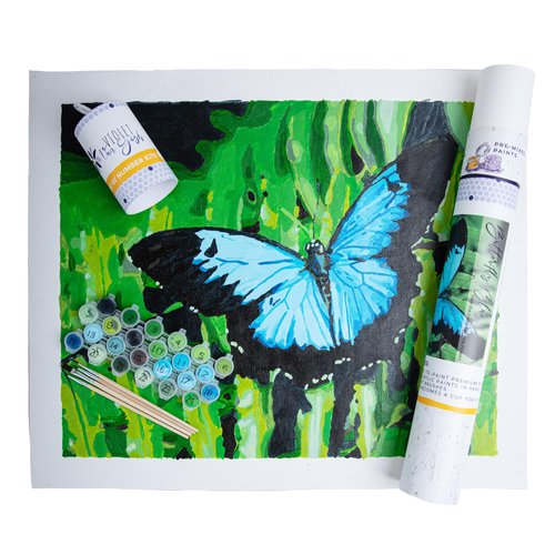 Pink Picasso Kits Violet Van Gogh Paint by Number for Adults | DIY 16x20 Beautiful Butterfly Wall Art Color by Numbers Canvas for Adults & Teens | As Seen On Shark Tank & Oprah's Favorite Thing