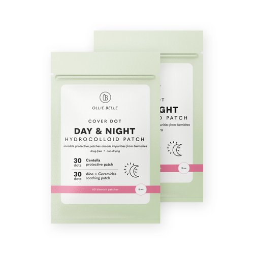Cover Dot Ollie Belle Hydrocolloid Acne Patches with Honey Invisible Pimple Stickers Blemish Treatment (Day & Night, 120 dots)
