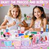 JCOOS Lip Glam Oil Making Kit, Lip Oil Lip Gloss Base Diy Lip Gloss Kit Fun Lip Gloss Make Your Own Lip Gloss Kit Beginner, Pink