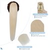 SEGO Claw Clip Ponytail Extension Human Hair 14" 105g Clip in Ponytail Hair Extensions Real Human Hair Pony Tails Hair Extensions Long Straight For Women 14 Inch Platinum Blonde