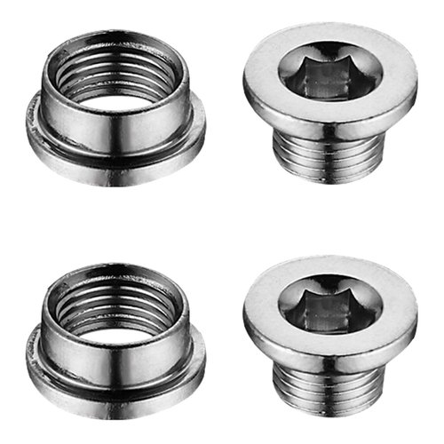 Rear Derailleur Hanger M8 Chainring Mounting Fastener Dropout - Pack of 2 ( 2 Nuts / 2 Bolts)