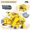 QMAN Transform Beast Building Blocks Toy, Transform Magic Cube & Triceratops Educational Toy for Kids 4-12 Year and Up, Fun Animal Dinosaurs Transform Assemble Toys