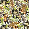 Shrek Collectible Stickers with Donkey, Gingy and Puss 'n Boots