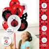 Ladybug 12" Birthday Party Balloons 50 Pcs | Red Black Polka Dots Ladybug Design Premium Latex Balloons | Perfect for Ladybug Birthday Party Decorations and Baby Shower Decorations by Vision E.D.