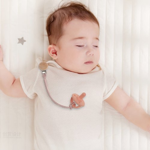 Dirbabi Silicone Pacifier Clip Holder for Baby Boy and Girl, Fits for Most Pacifier Teethers & Small Toys in Place, BPA Free (Hunter Green+Misty Jade)