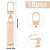 10Pcs Replacement Zipper Pull Detachable Zipper Pull Tabs Zipper Pull Replacement Metal Zipper Pulls for Luggage Clothing Jackets Jeans Backpacks Boots Dresses Purse Coat