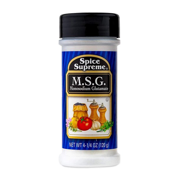 Spice Supreme M.S.G. Monosodium Glutamate, plastic shaker, 4.25-oz.
