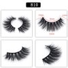 3D False Eyelashes, 5 Pairs Faux Mink Fake Eyelashes Handmade Thick Nature Fluffy Long Lashes Reusable for Makeup
