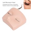TARSHYRY Lash Mannequin Head with 3 Lash Layers,Soft-Touch Silicone Eyelash Extensions Training Head,Removable Flat Head Doll Head for Eyelash Extensions Practice,Makeup (White Skin)
