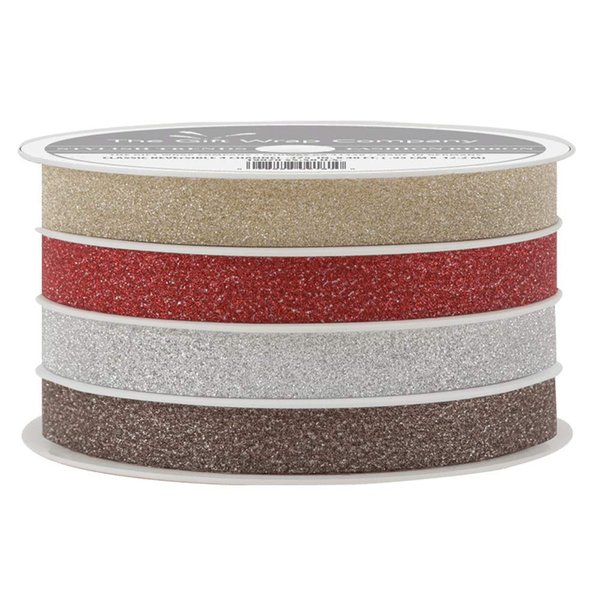 The Gift Wrap Company Metallic Shimmer Ribbon, 3/8-Inch, Multicolor