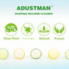 ADUSTMAN Washing Machine Cleaner 30 Tablets Fresh For Front Load and Top Load Washers HE & Automatic Washer pack of 2