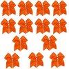 Cheer Bows Orange Cheerleading Softball - Gifts for Girls and Women Team Bow with Ponytail Holder Complete your Cheerleader Outfit Uniform Strong Hair Ties Bands Elastics by Kenz Laurenz (13)