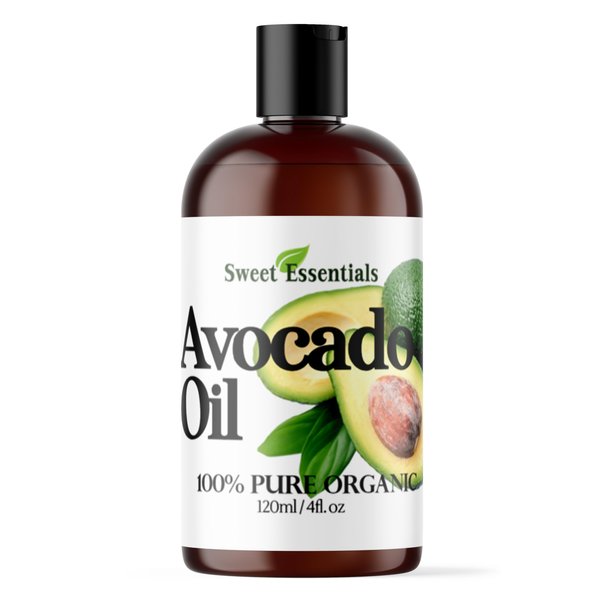 Organic Cold-Pressed, Avocado Oil - 4oz - Imported, 100% Pure, NON-GMO, Golden In Color